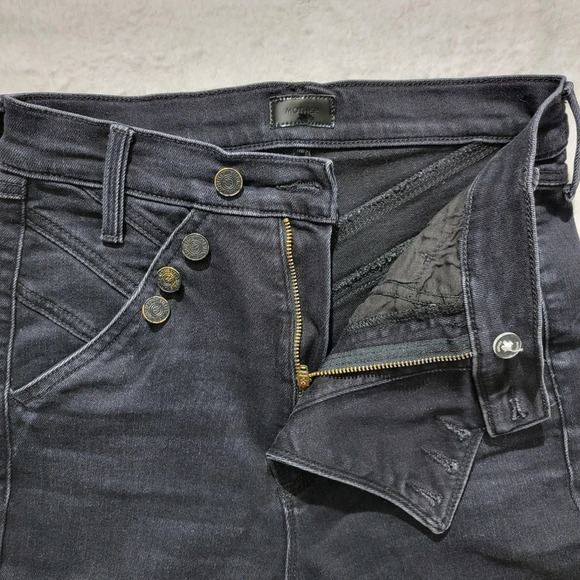 Mother Denim The Right Away Rider Straight Leg Jean In Encounters At Night Sz 27 - Picture 9 of 16